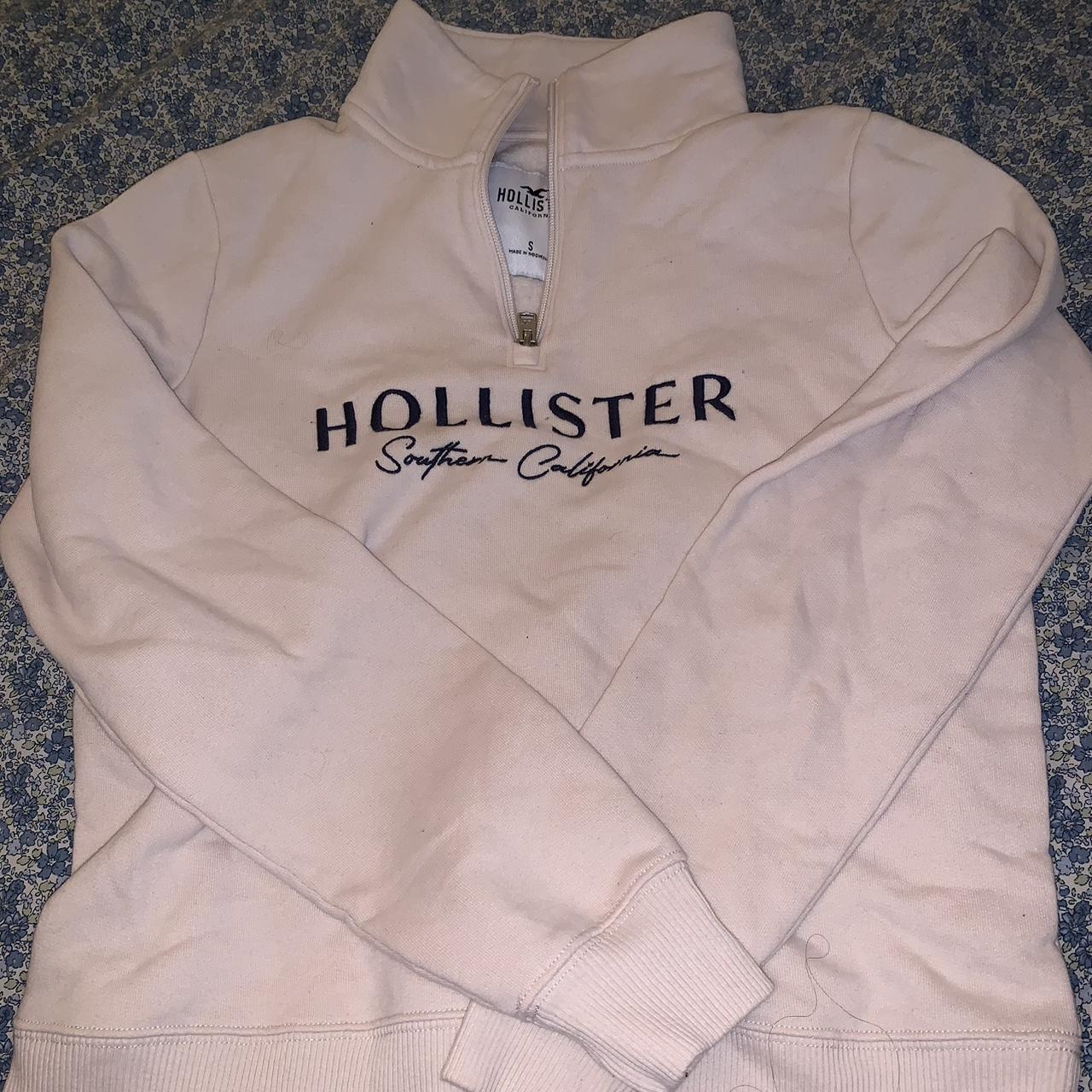 Quarter zip pullover sale hollister