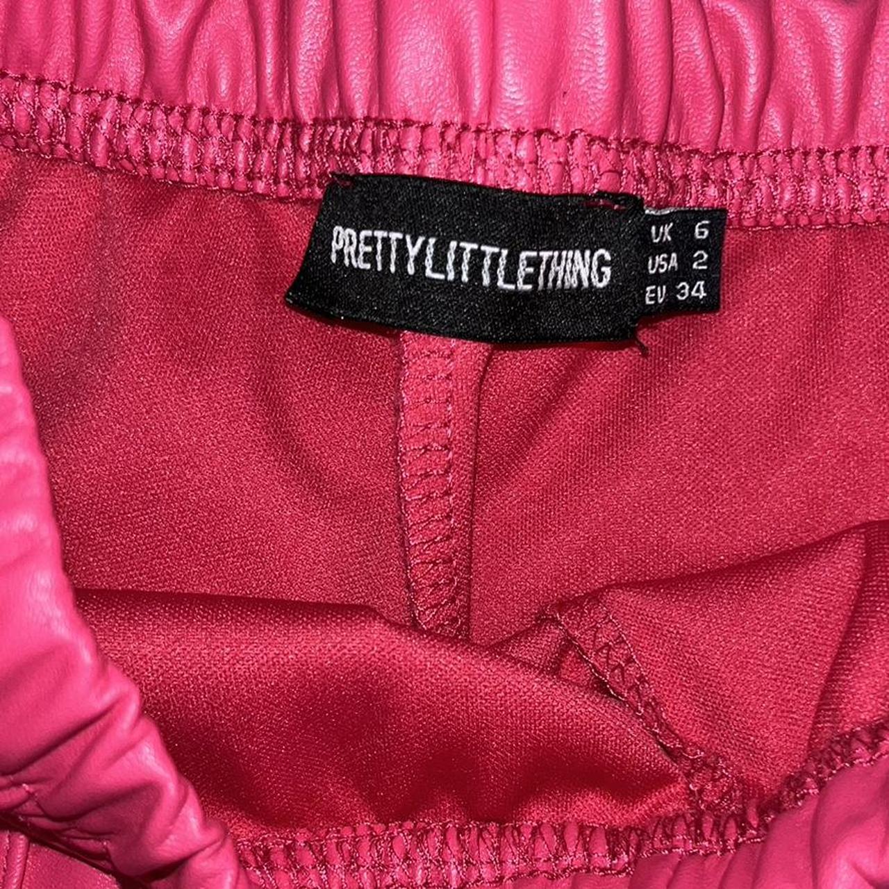 Faux leather hot pink shorts only worn once! They’re... Depop