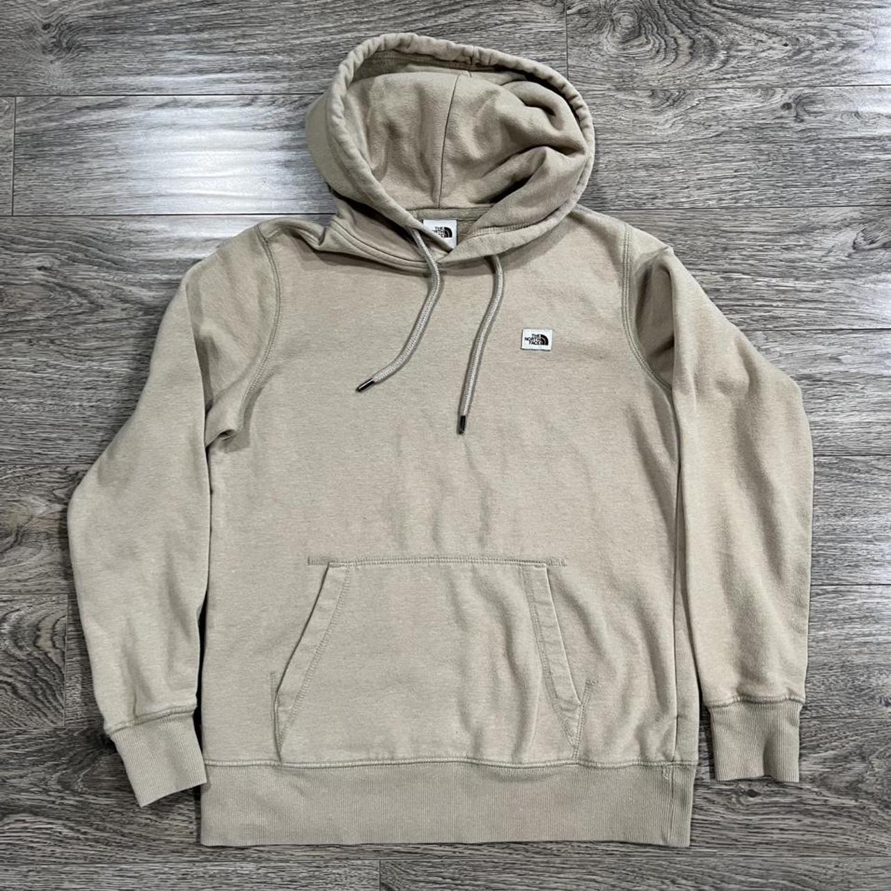 Tan north face outlet sweatshirt