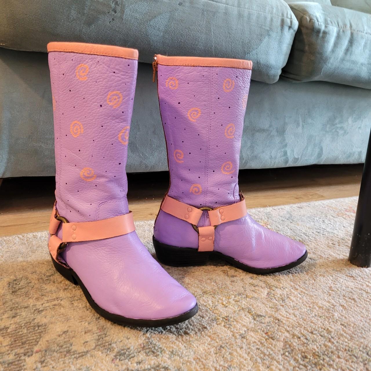 Frye lilac boots hotsell