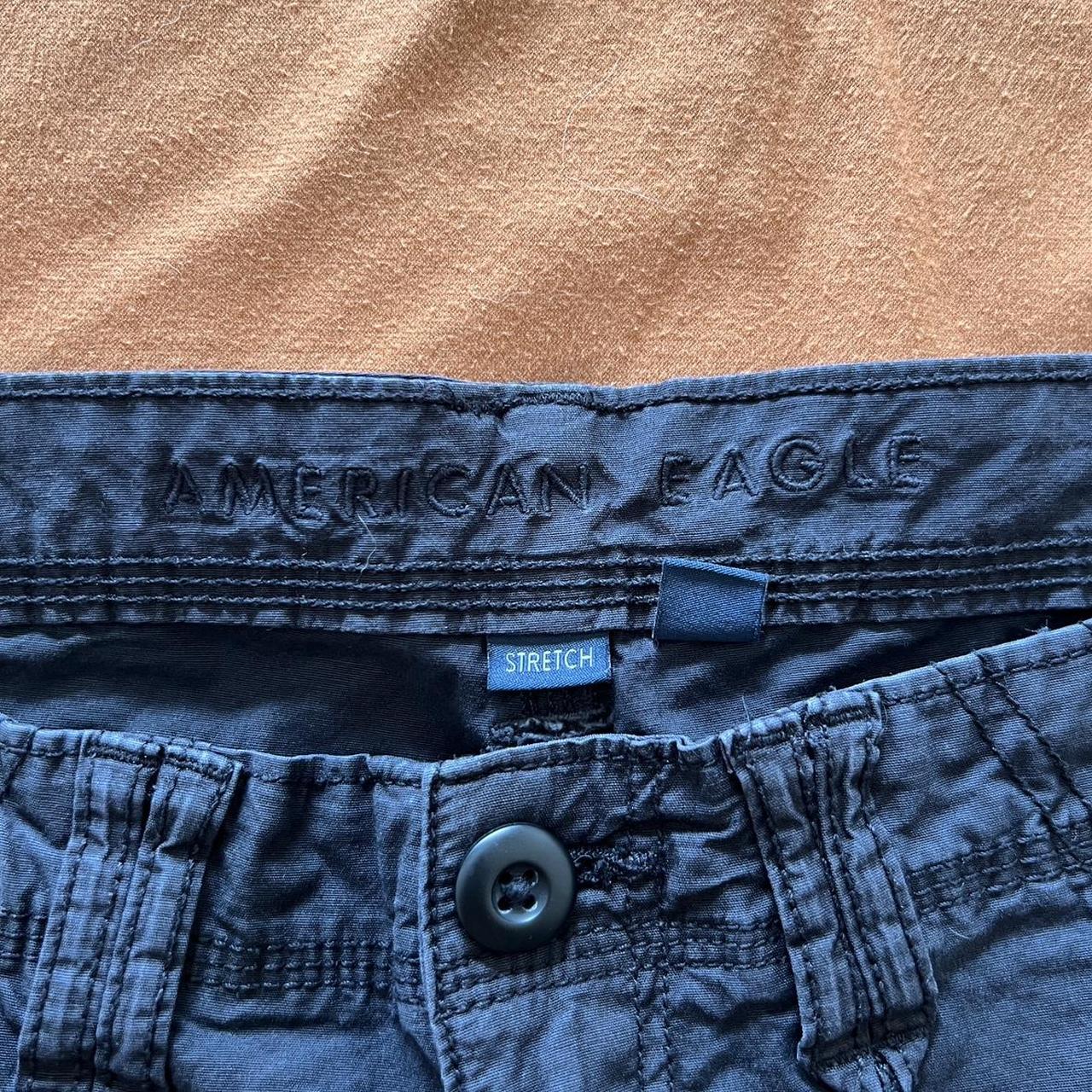 us 12 american eagle black cargo pants - Depop
