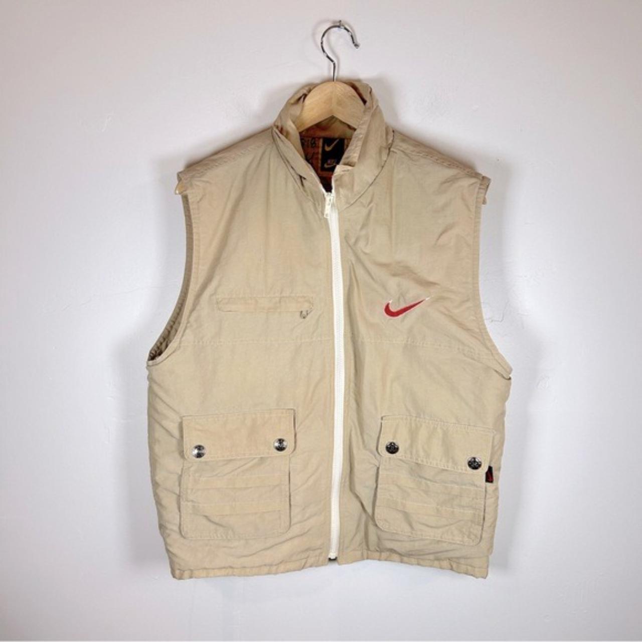 Vintage 90s Nike vest Tan/khaki color No size