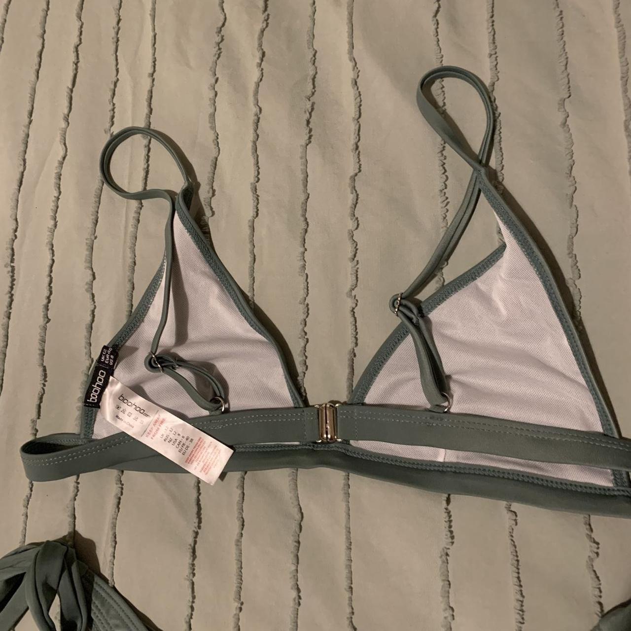 Boohoo Women's Blue and Green Bikinisandtankinisets Depop