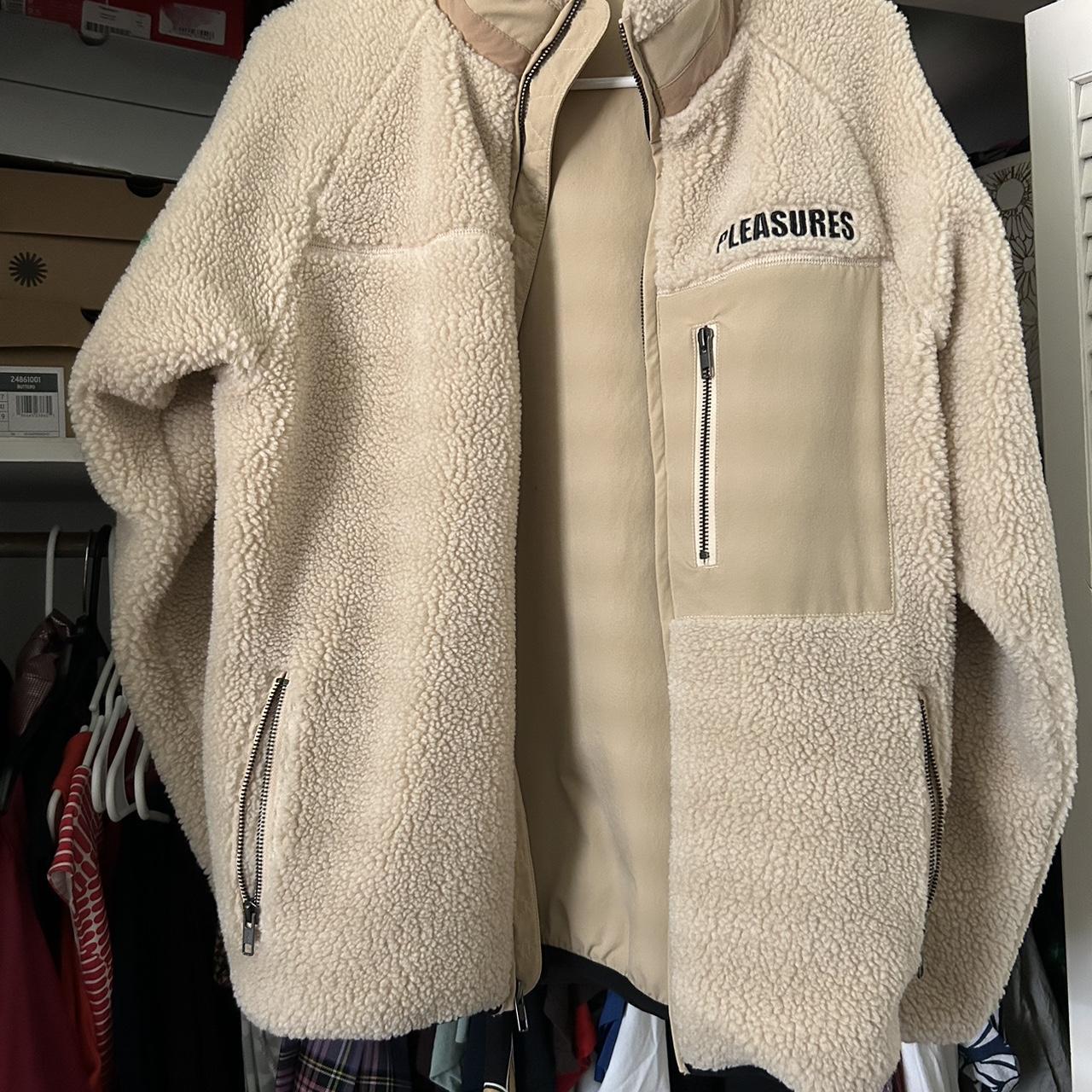 pleasures x playboy bunny sherpa zip up jacket - Depop