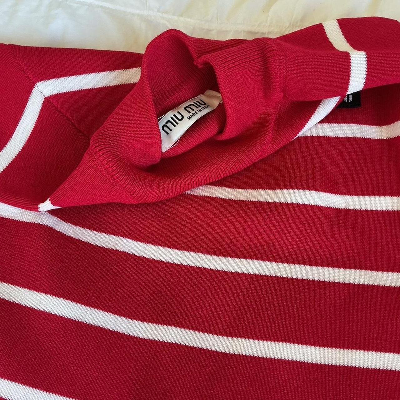 Miu Miu Women's T-shirt - Red - S – Miu Miu Red a… - image 2