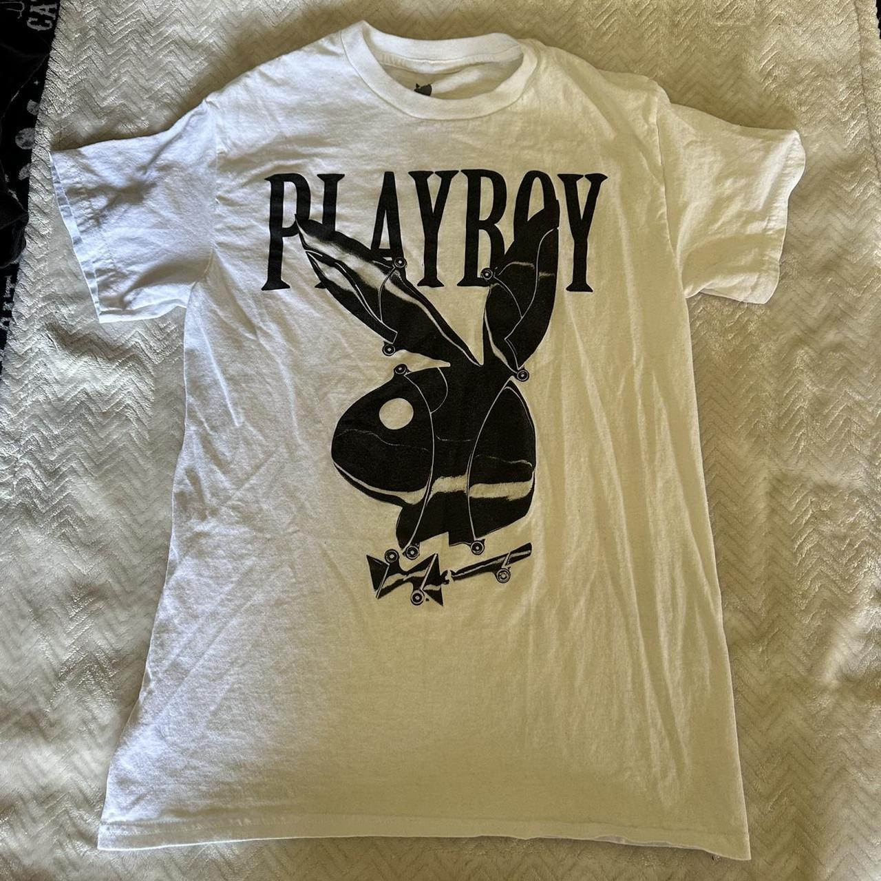 playboy shirt size small from pacsun free sticker... - Depop