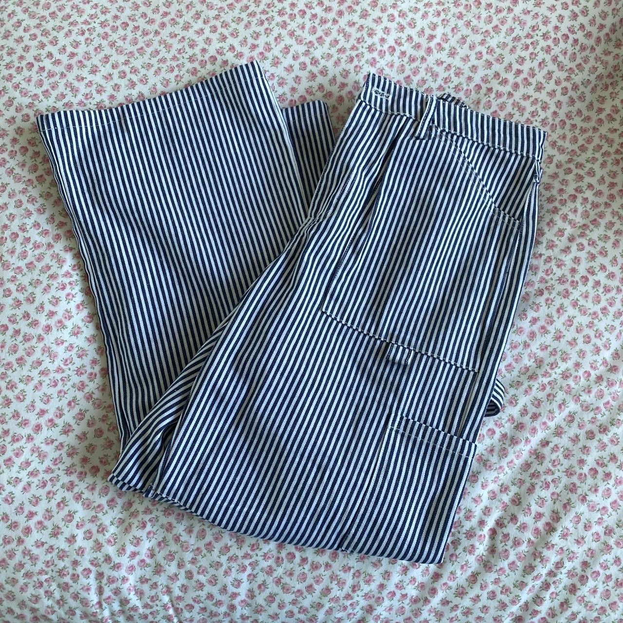 Lioness striped carpenter pants 38cm waist lying flat - Depop