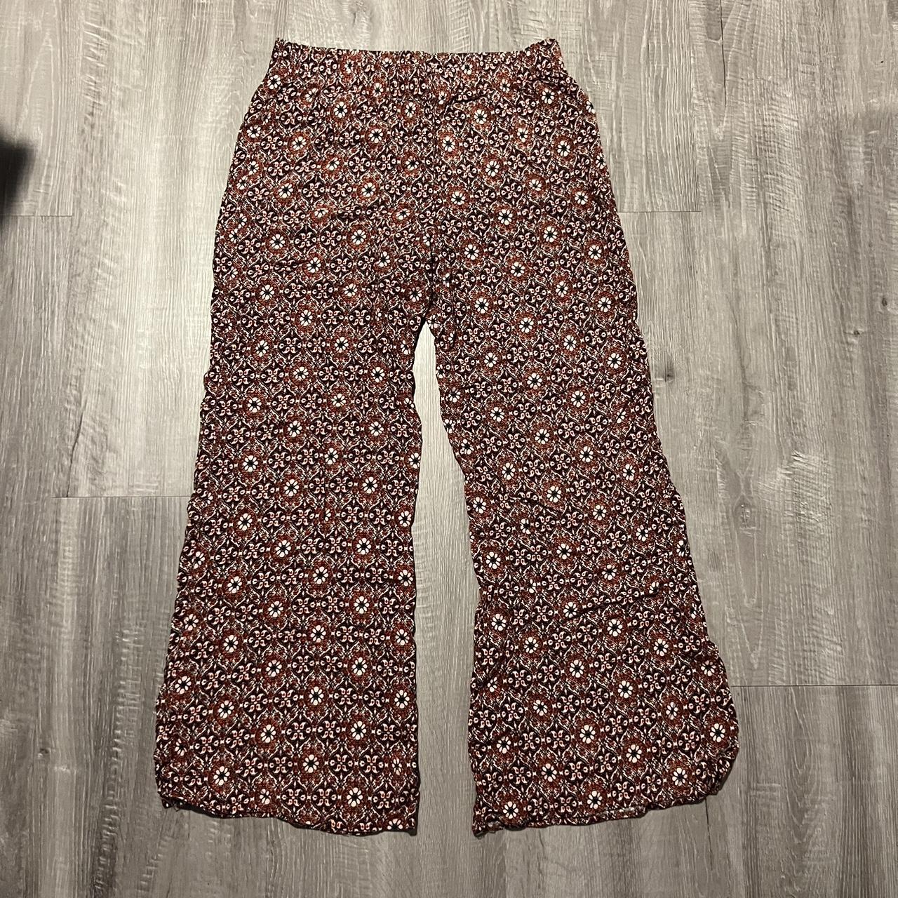 Brand: Lily White Thrifted, flowing pants; funky red... - Depop