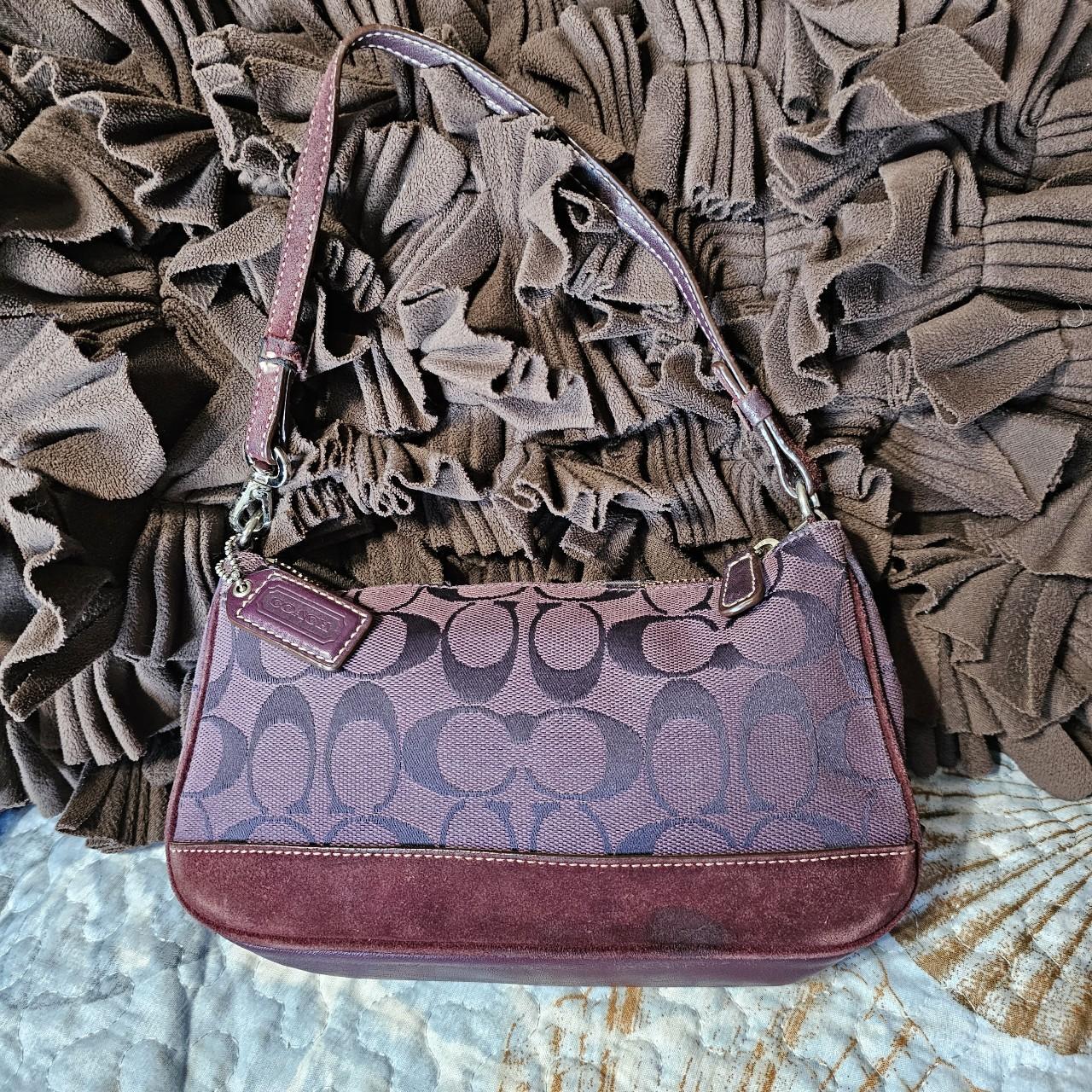 Coach wine colored discount bag