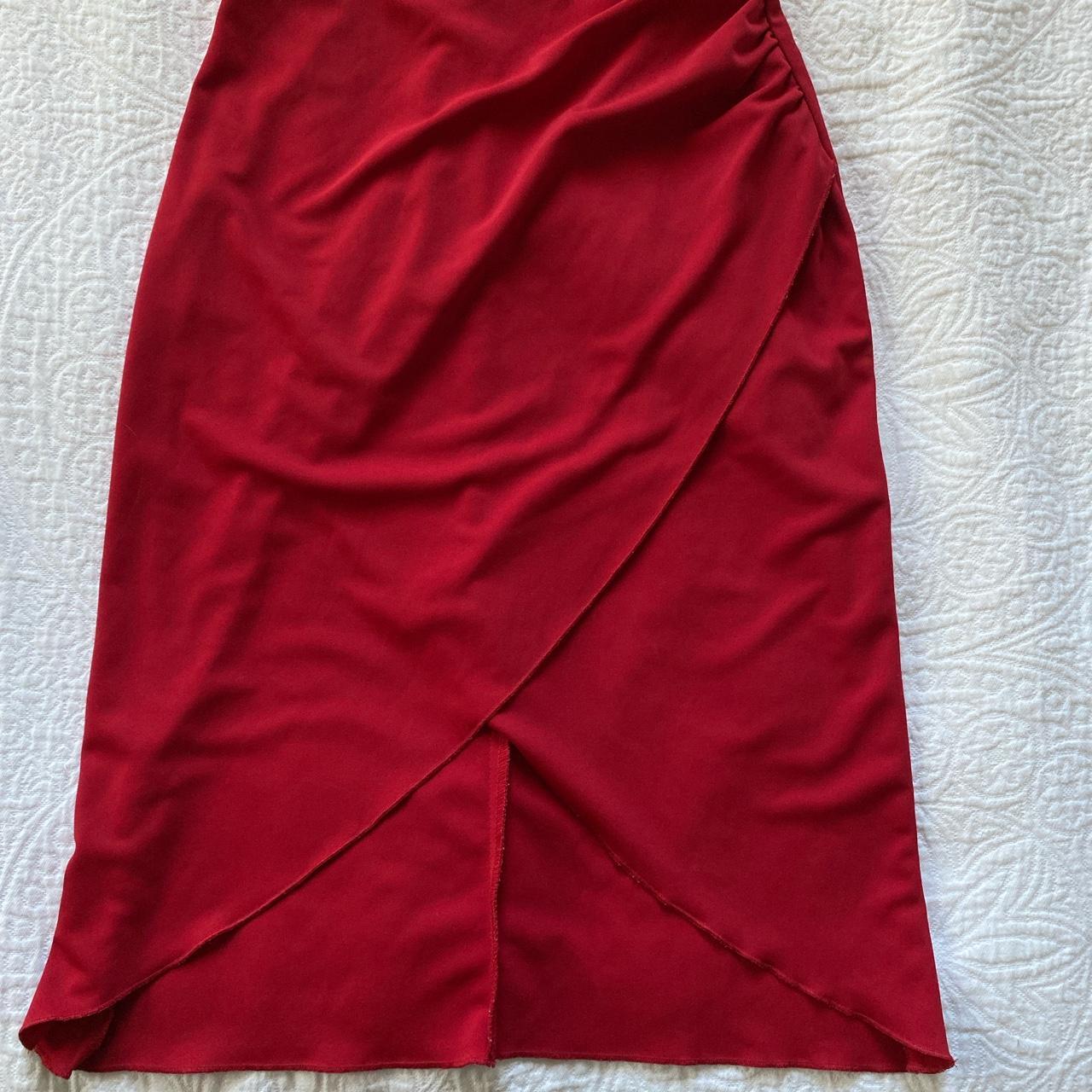 Hourglass Women's Red Dress | Depop