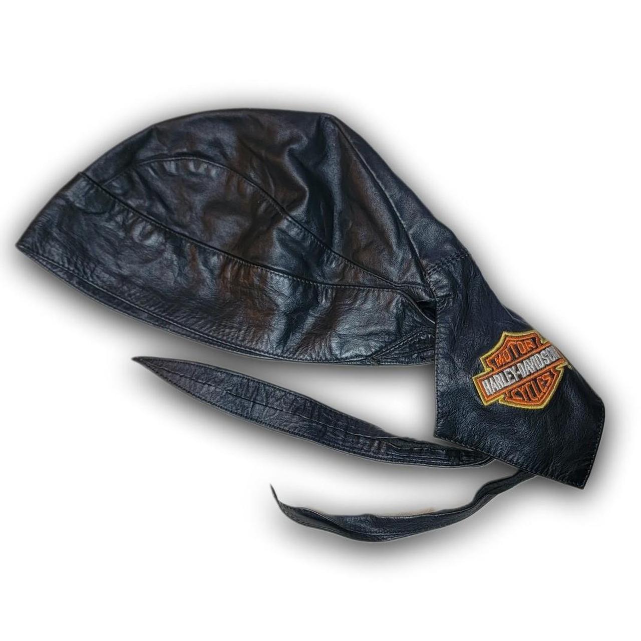 1950s 1960s Harley Davidson Motorcycles Black Tooled Leather