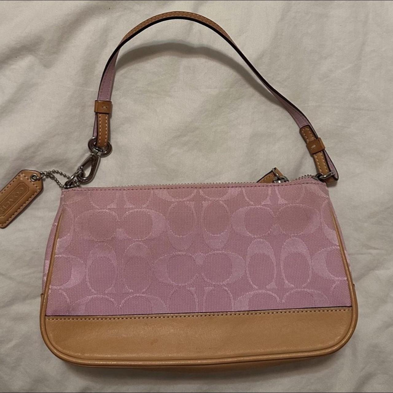 Small pink coach on sale bag