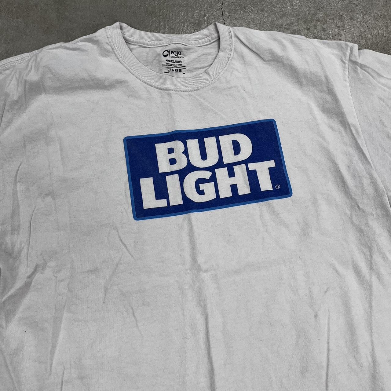 Bud Light Graphic Logo T Shirt - Size XL #usa... - Depop