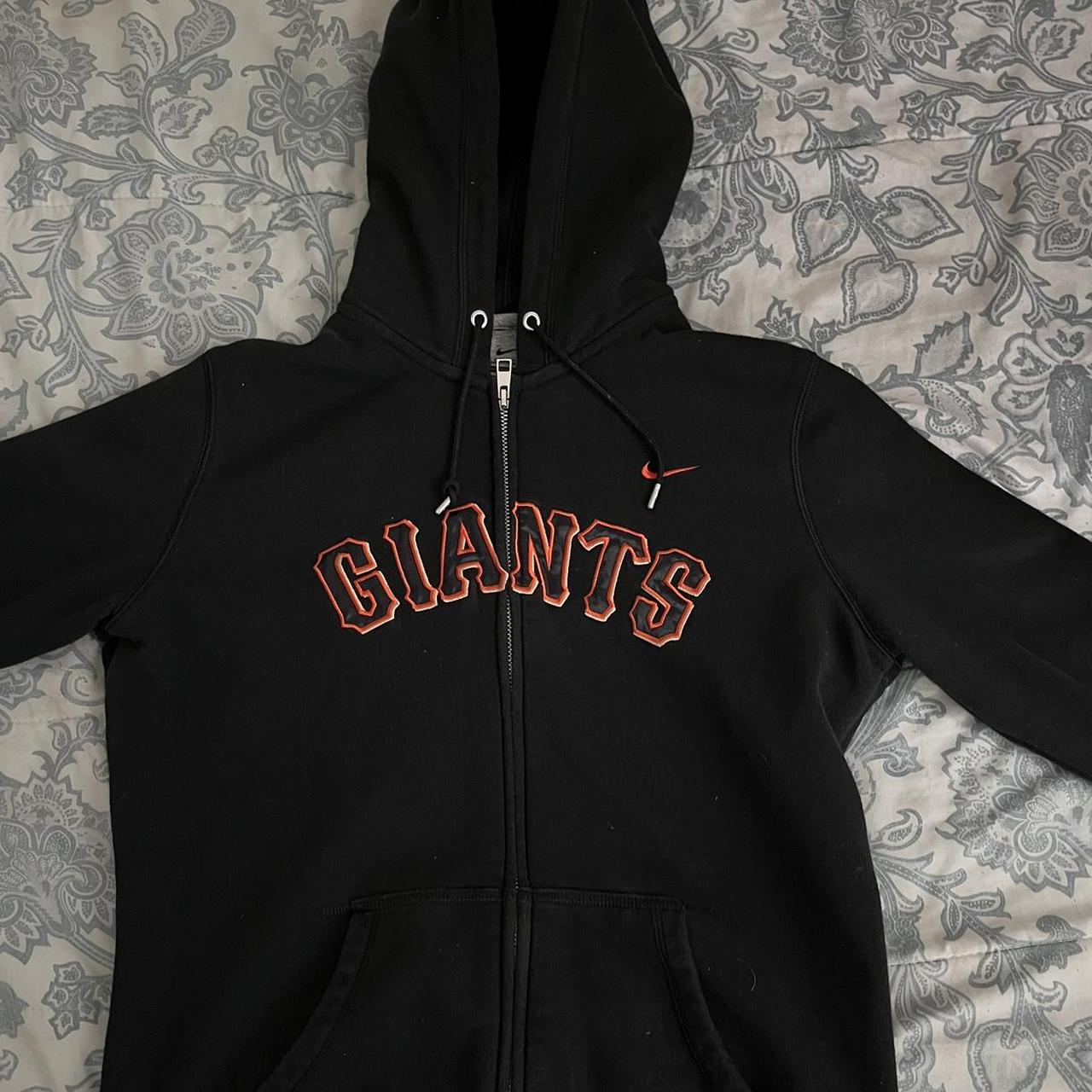 Nike San Francisco Giants Full Zip Classic Hoodie in Black