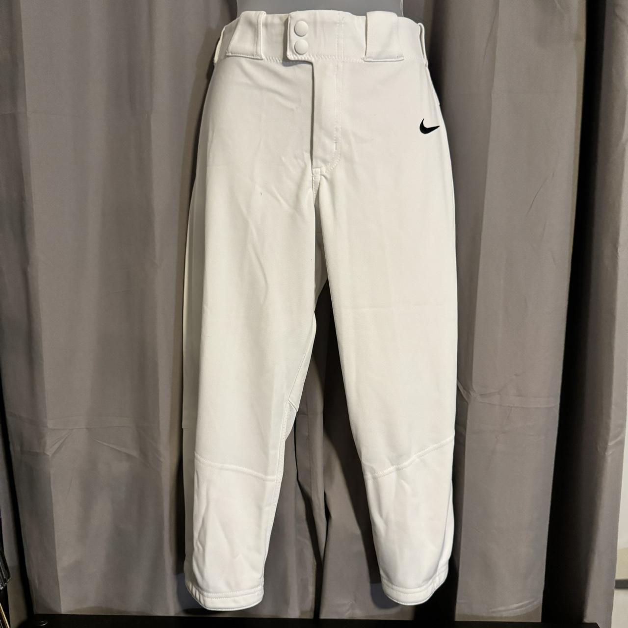 Nike white softball pants Size M fits around a. Depop