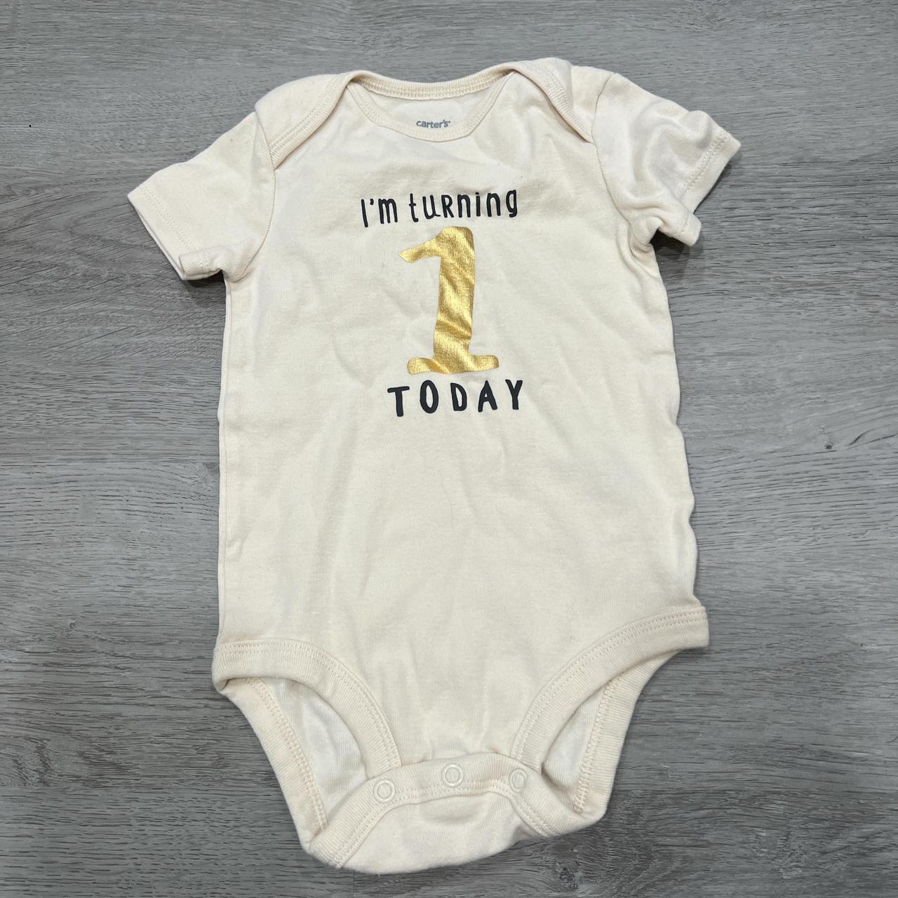 Carters birthday fashion onesie