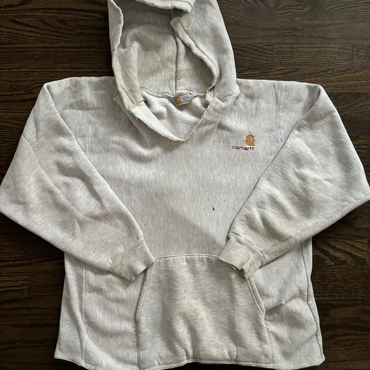 Vintage 90s Carhartt offers Distressed Paint Splatter Hoodie