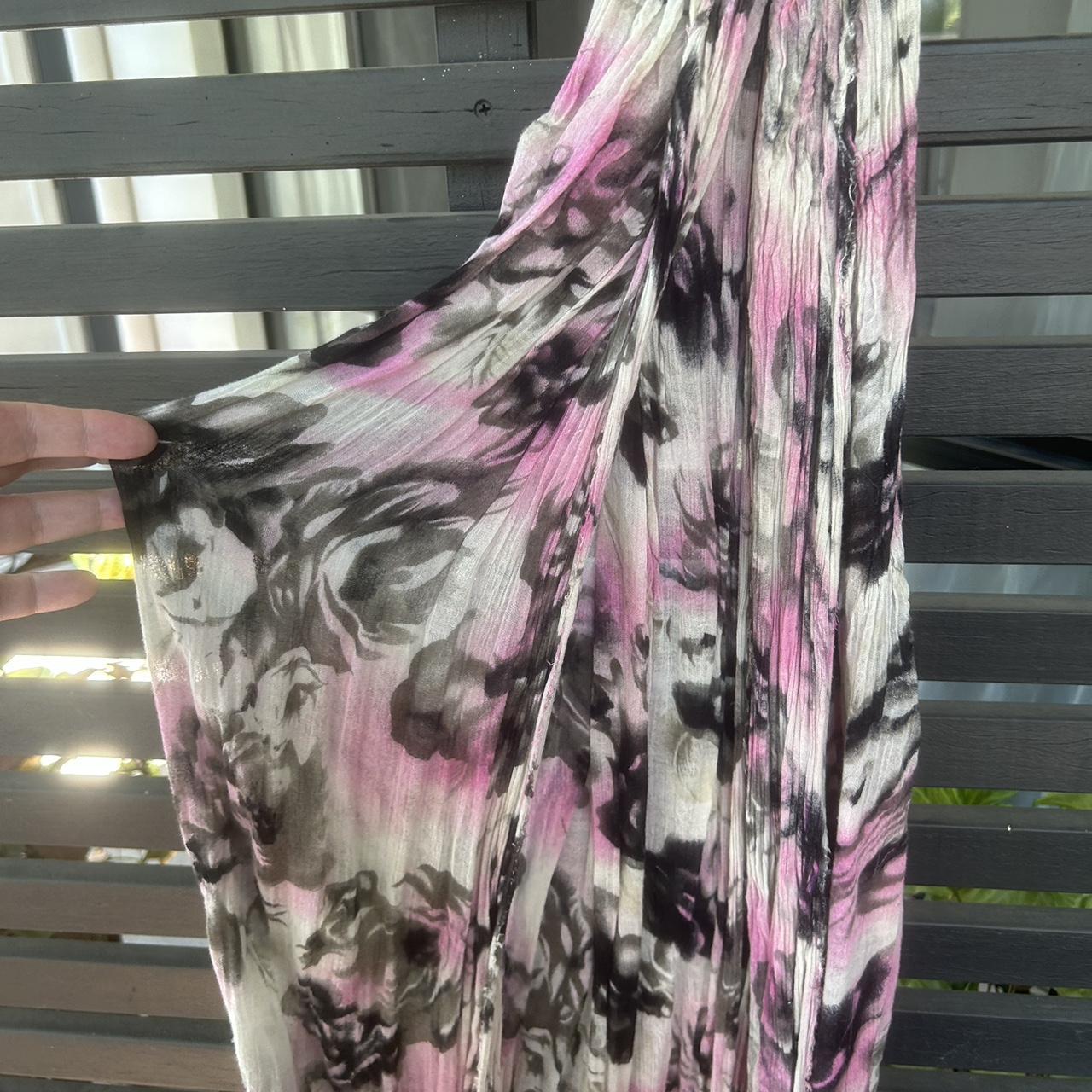 Sportsgirl black, pink & white scarf Can be worn as... Depop