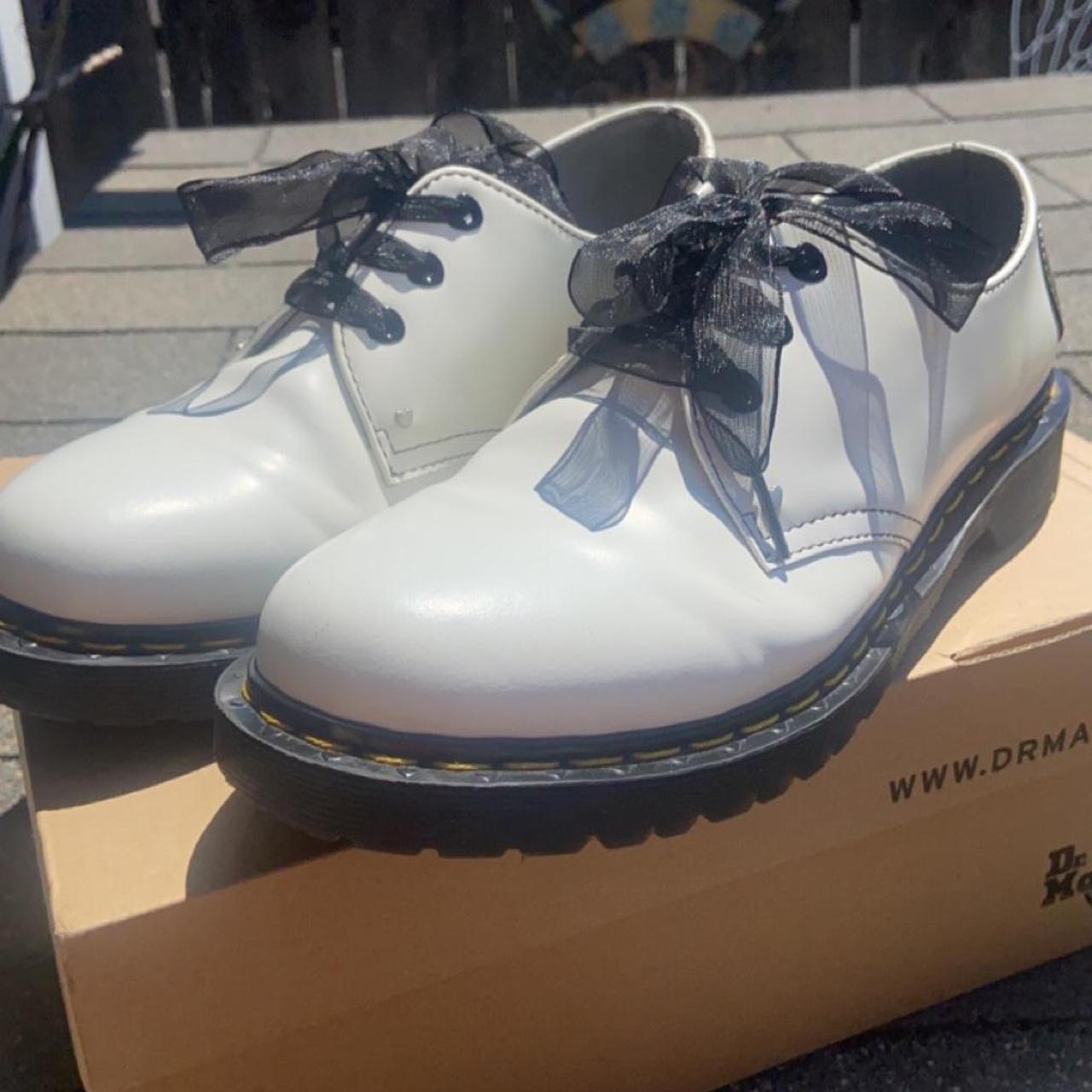 1461 Hearts Smooth&Patent Leather Oxford Shoes... - Depop