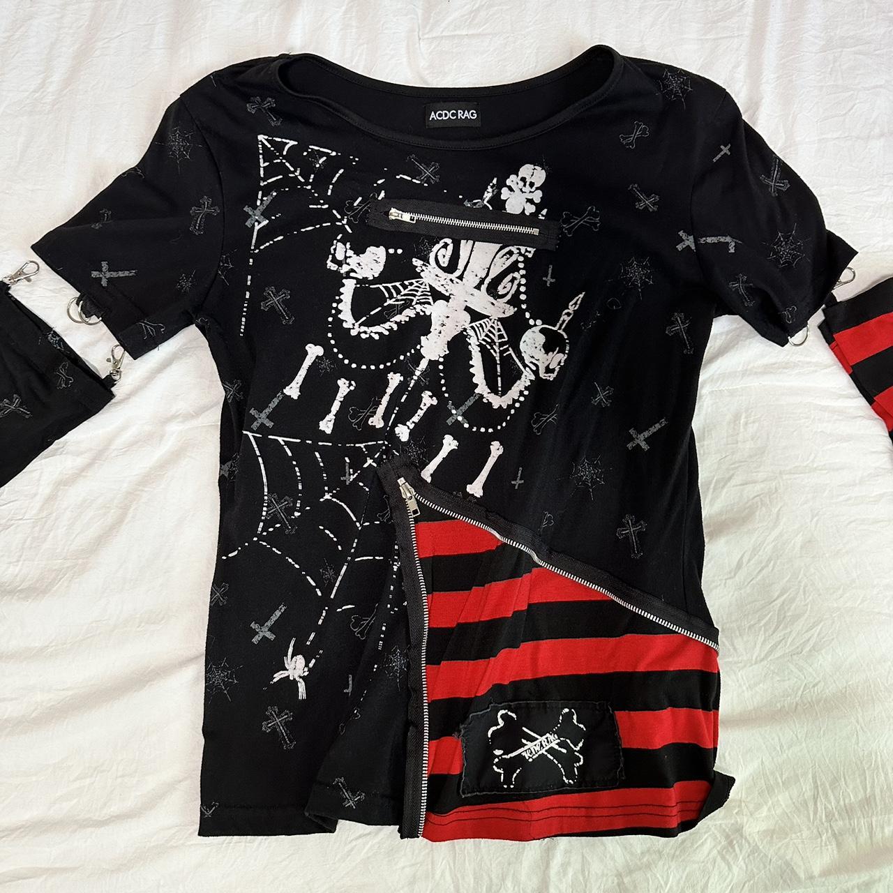 acdc rag detachable arm sleeves unisex vkei... - Depop