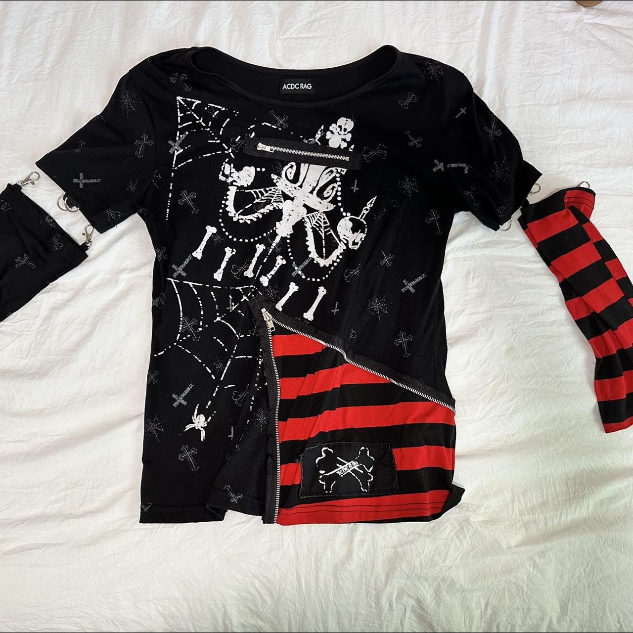 acdc rag detachable arm sleeves unisex vkei... - Depop