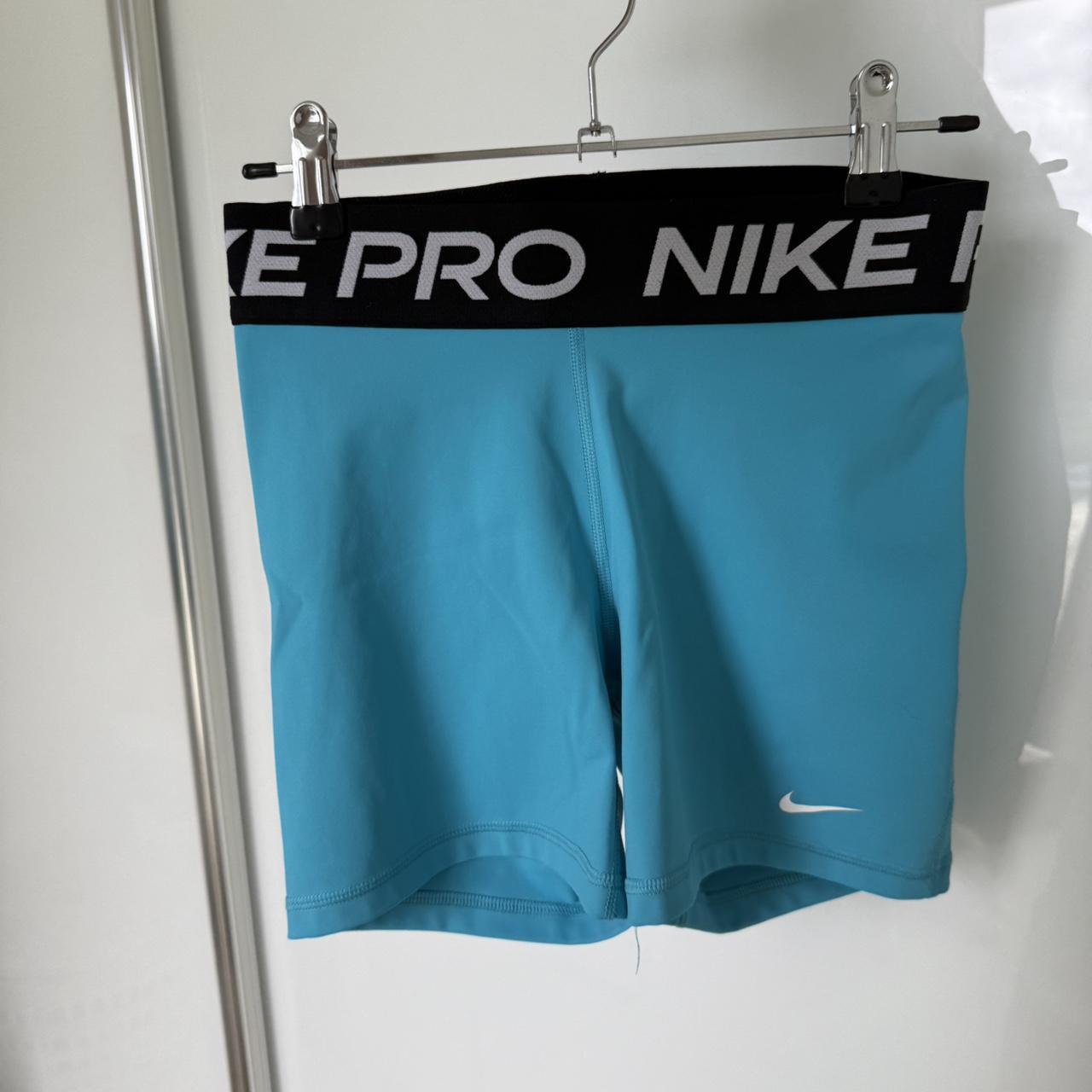 womens blue nike pro shorts