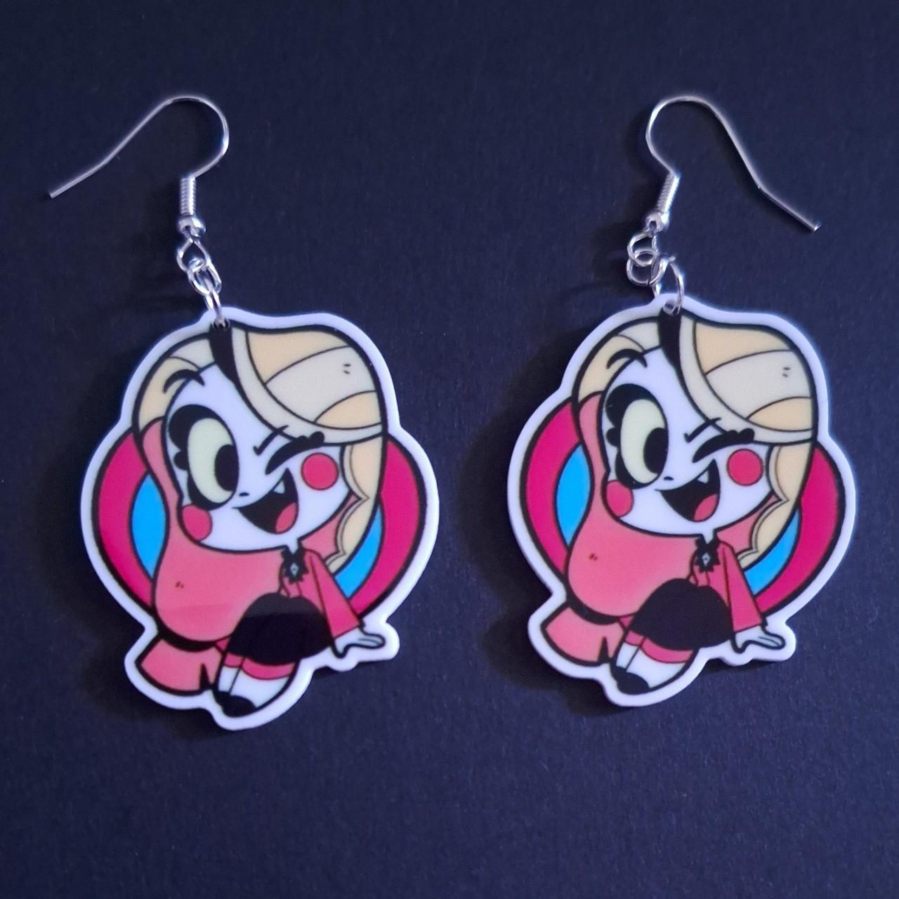 Charlie Morningstar Hazbin Hotel Earrings Super... - Depop