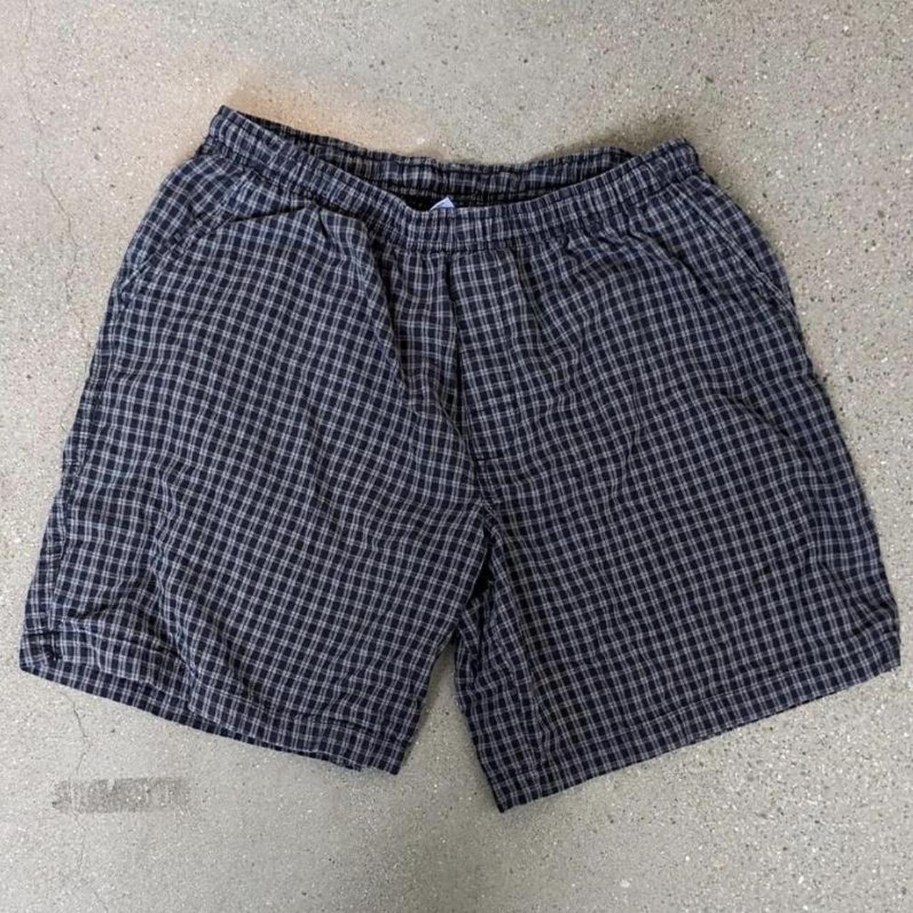 Grey plaid boxer shorts A bit of a longer... - Depop