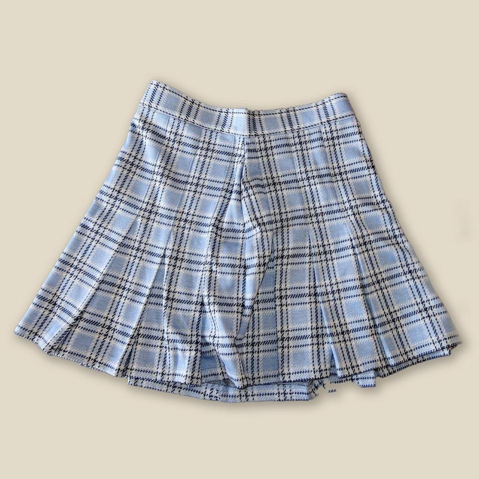 Blue plaid skirt clearance 5x7