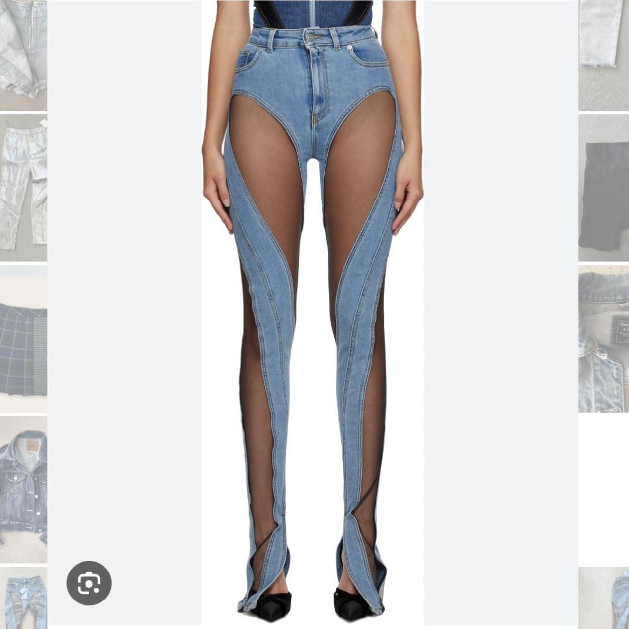 【関税込み】MUGLER 'Illusion' pants Mugler - Sheer Black Illusion Pants | HBX - Globally Curated