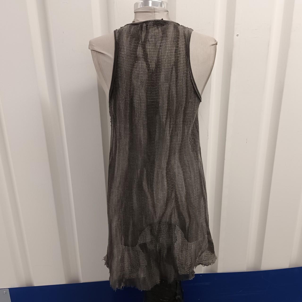 Rare 90s Gothic/Grunge/Post Apocalyptic Mesh Dress... - Depop