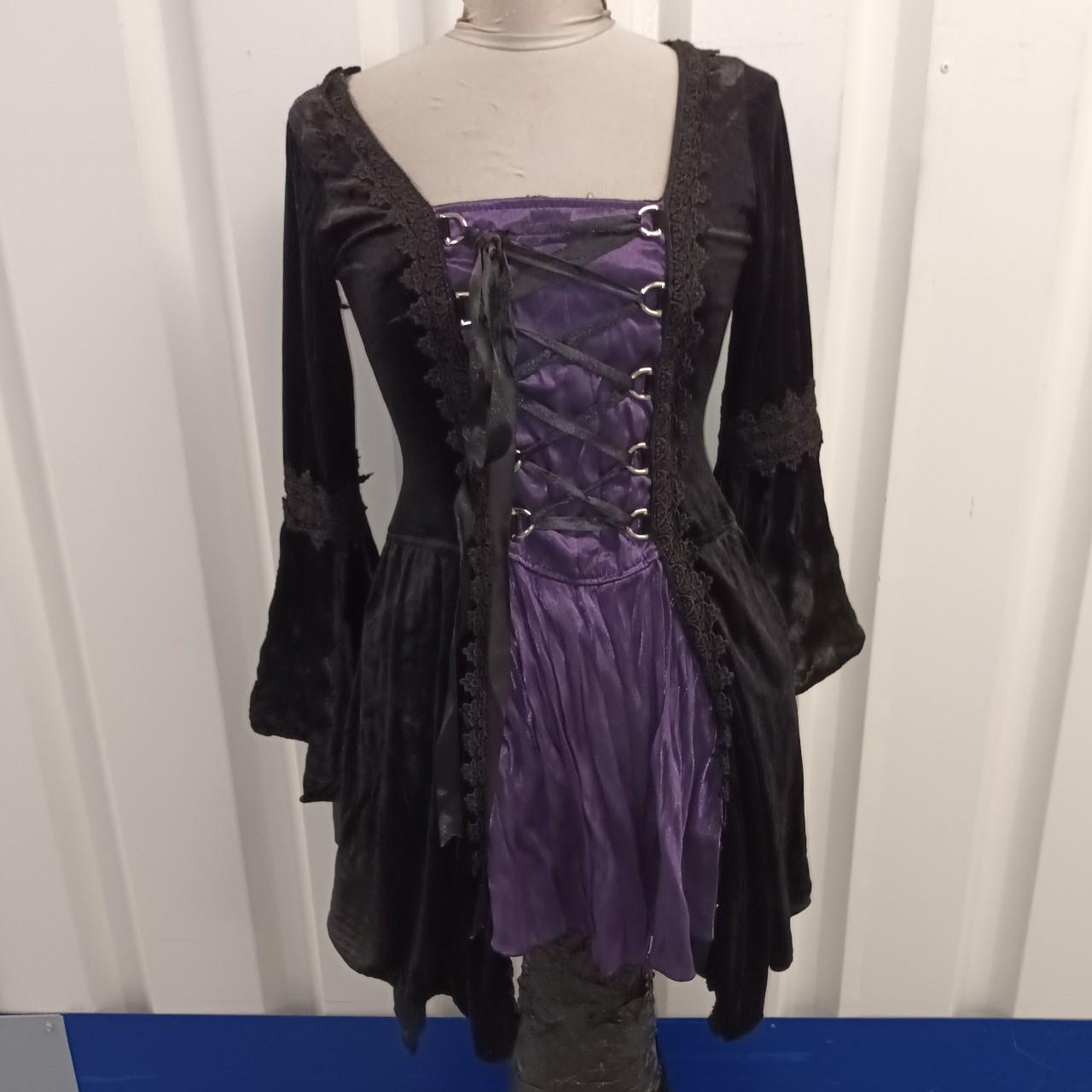 Rare 90s Trad Goth/Vampiress mini Dress by... - Depop