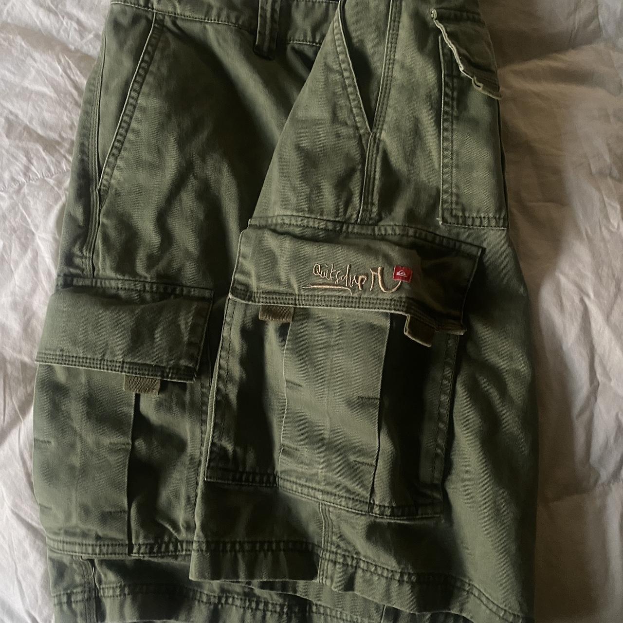 jorts green quicksilver cargo shorts 🎣 - Depop