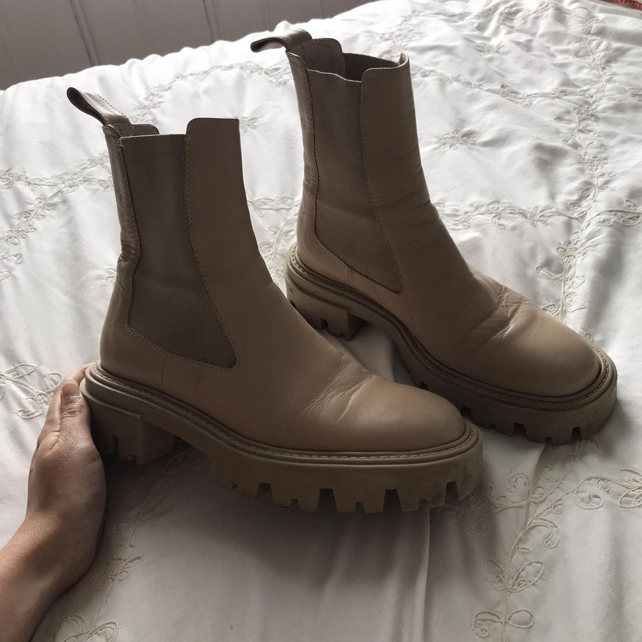 dusty pink boots