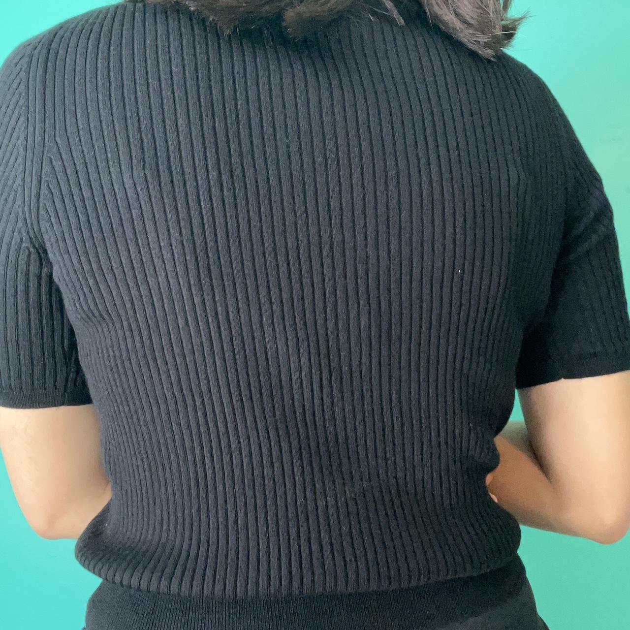 Extra Fine Merino Ribbed Mock Neck Sweater