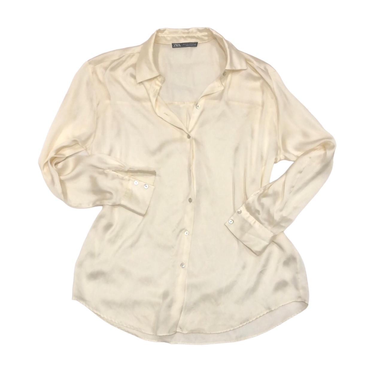 Women's Cream Shirt Depop
