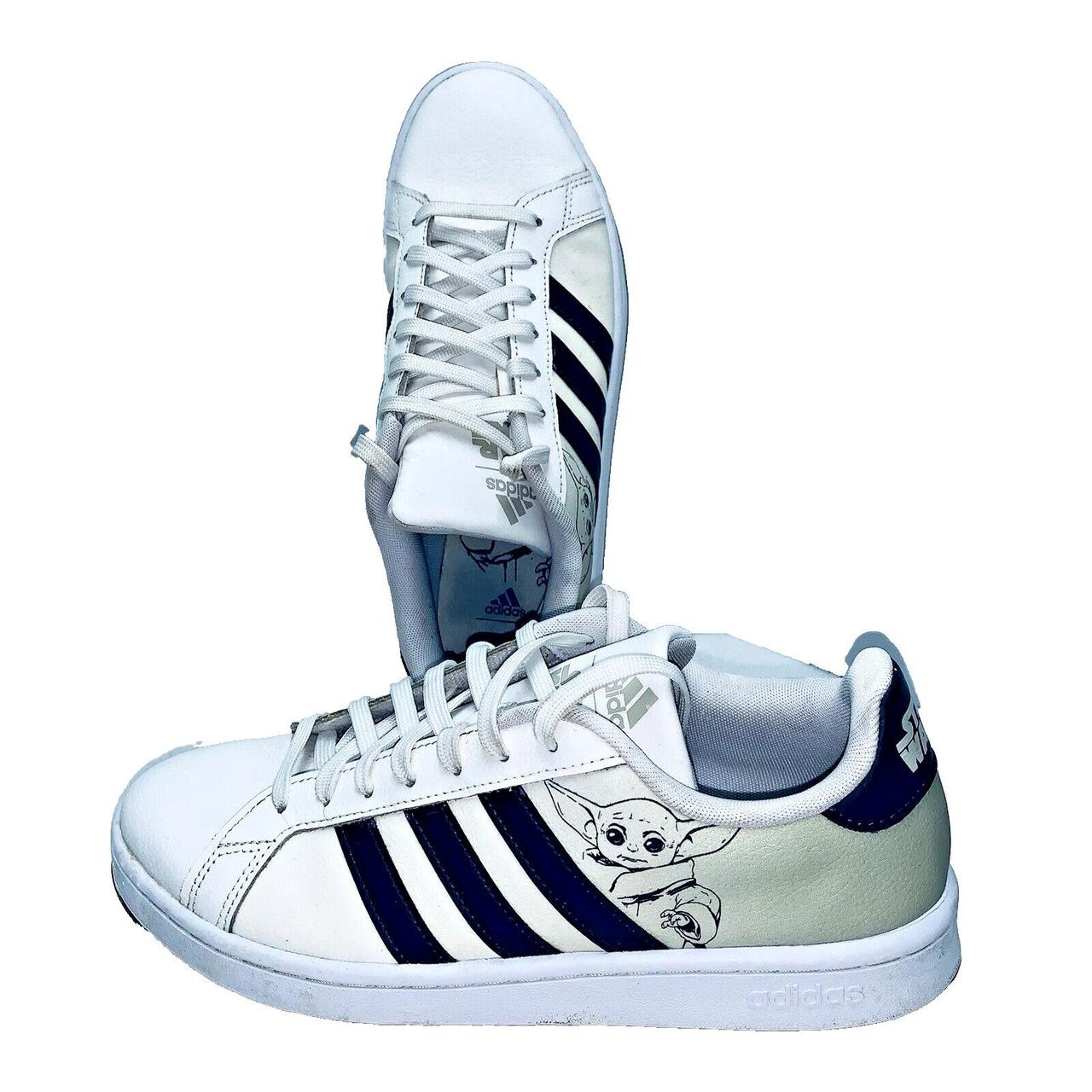 Grogu Mens Adidas Mandalorian Shoes Adidas Grand Court Yoda Size