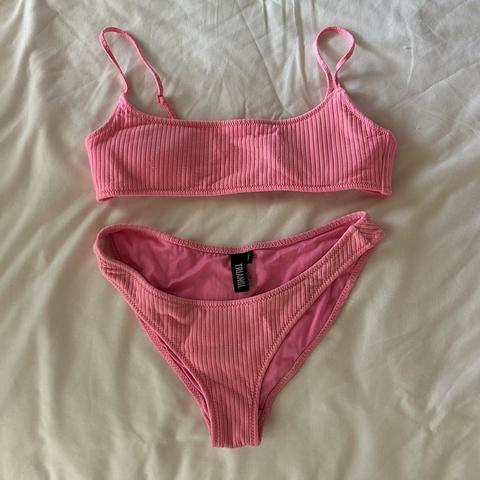 Triangl bikini set Mica pink sparkle bikini Comes - Depop