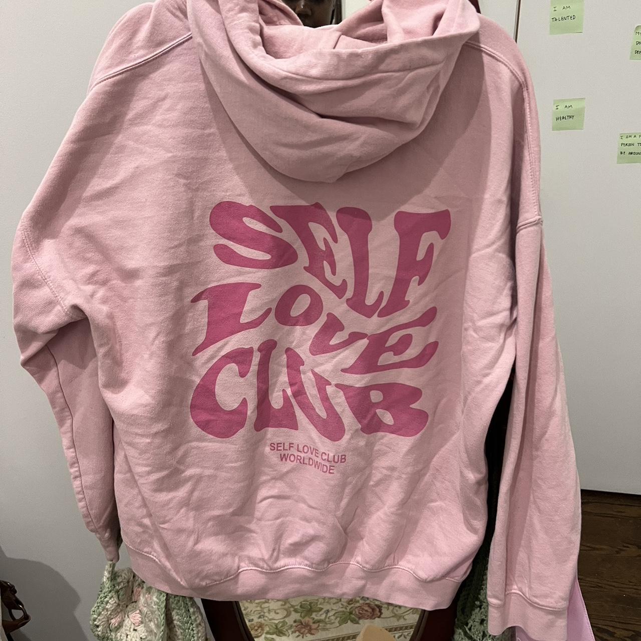 Self Love Club Twist Text Hoodie