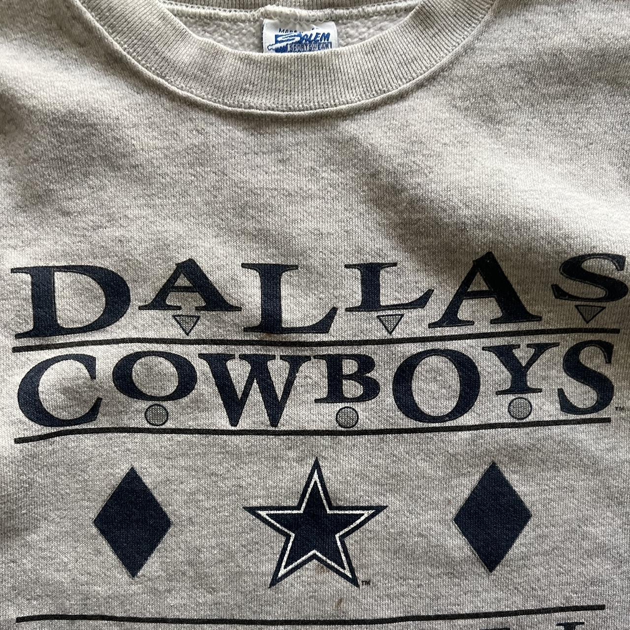 90's Salem sportswear NFL Dallas Cowboys Crewneck - Depop