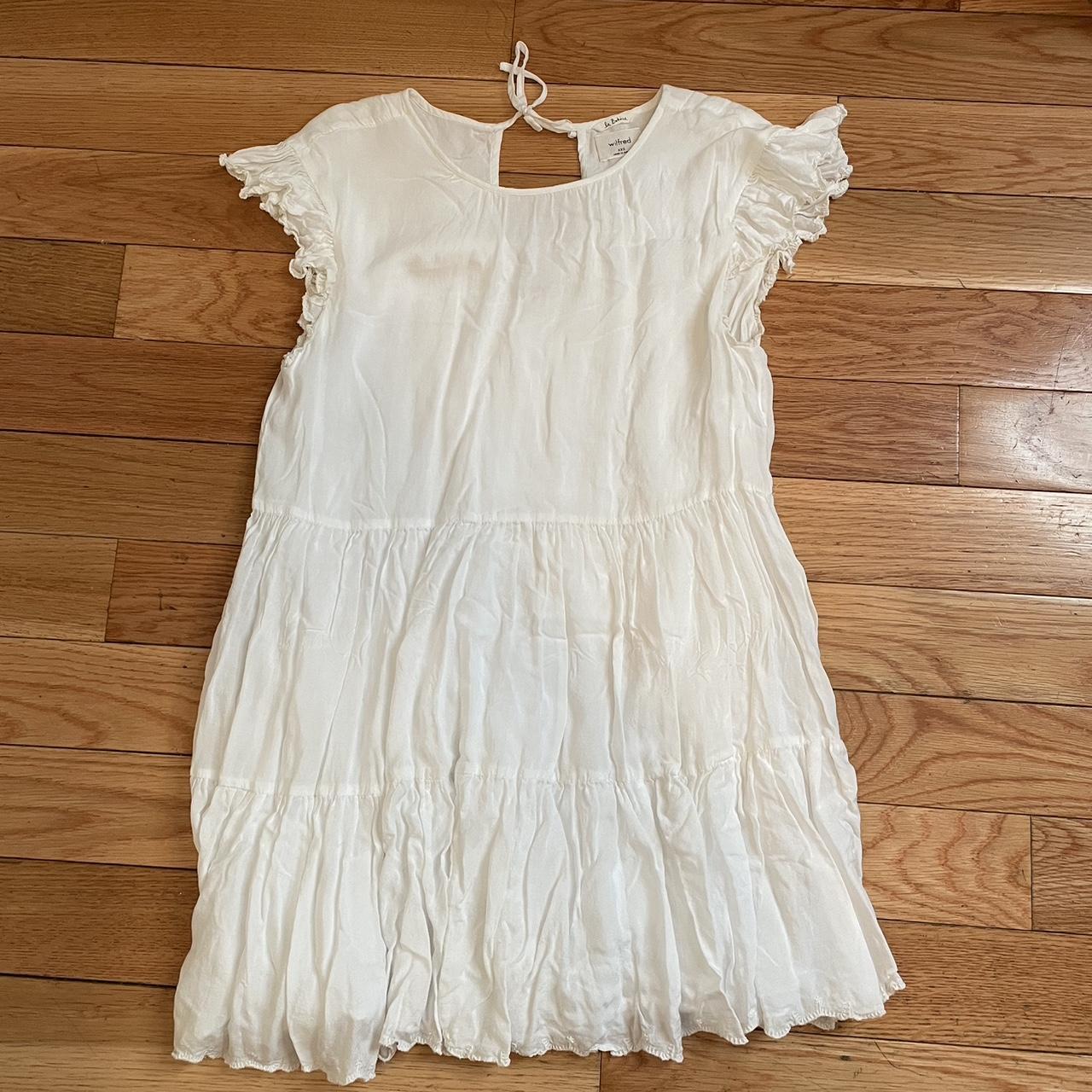 Aritzia Women's White Dress | Depop