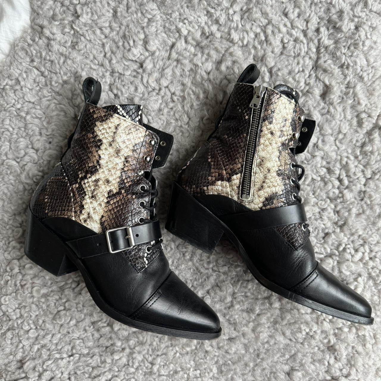 All saints snakeskin boots sale