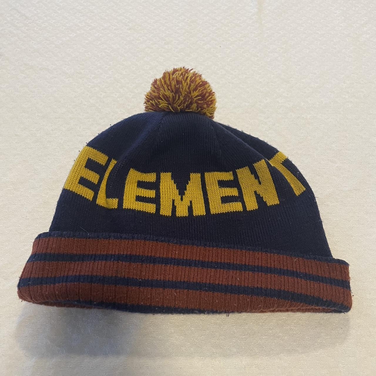 Element navy gold beanie Free shipping One Depop