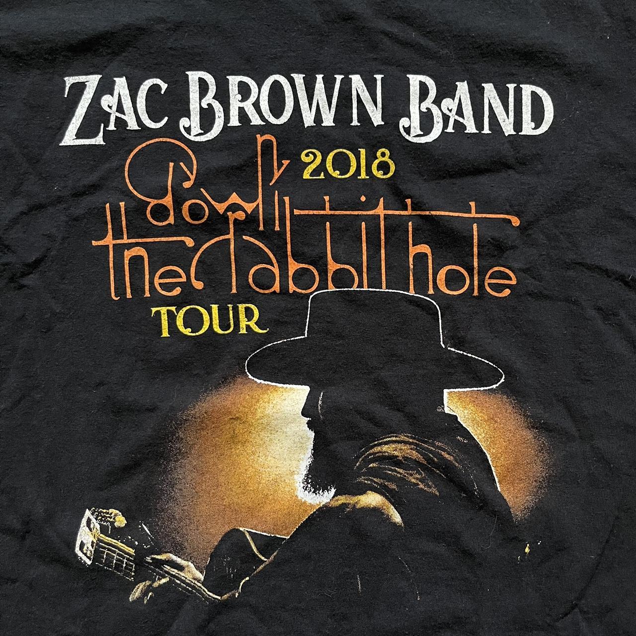 Zac Brown Band Down the Rabbit Hole 2018 Tour Concert Black T