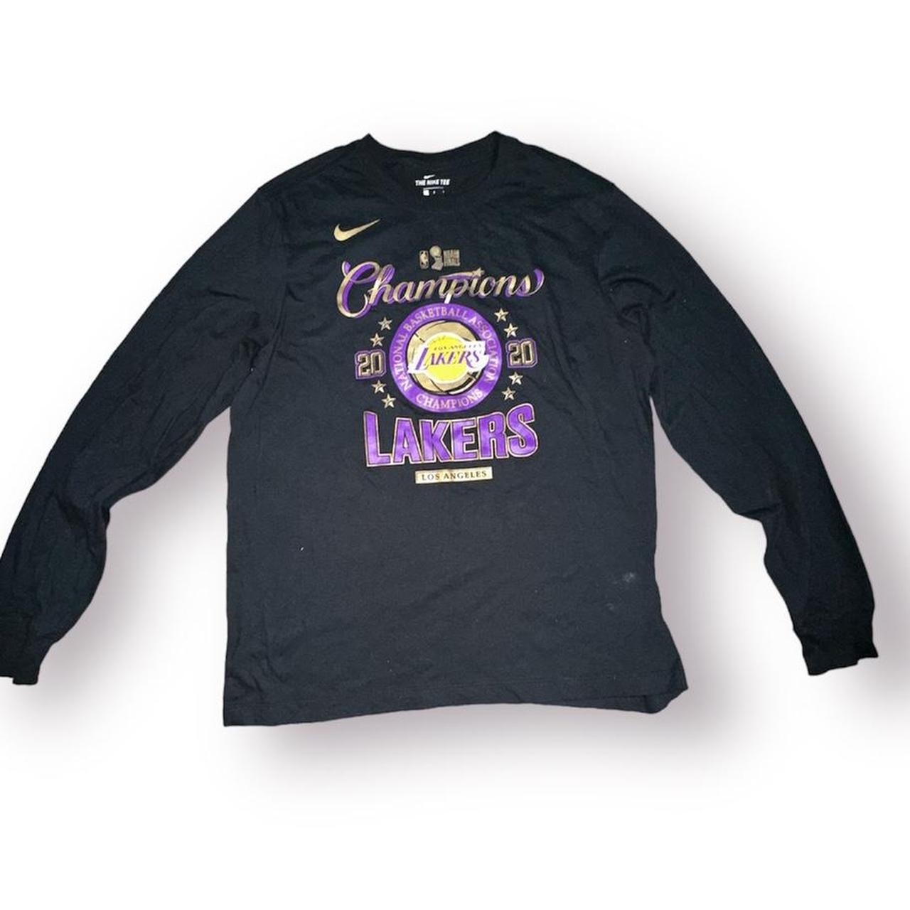 Los Angeles Lakers 2020 Champions Nike Long Sleeve - - Depop