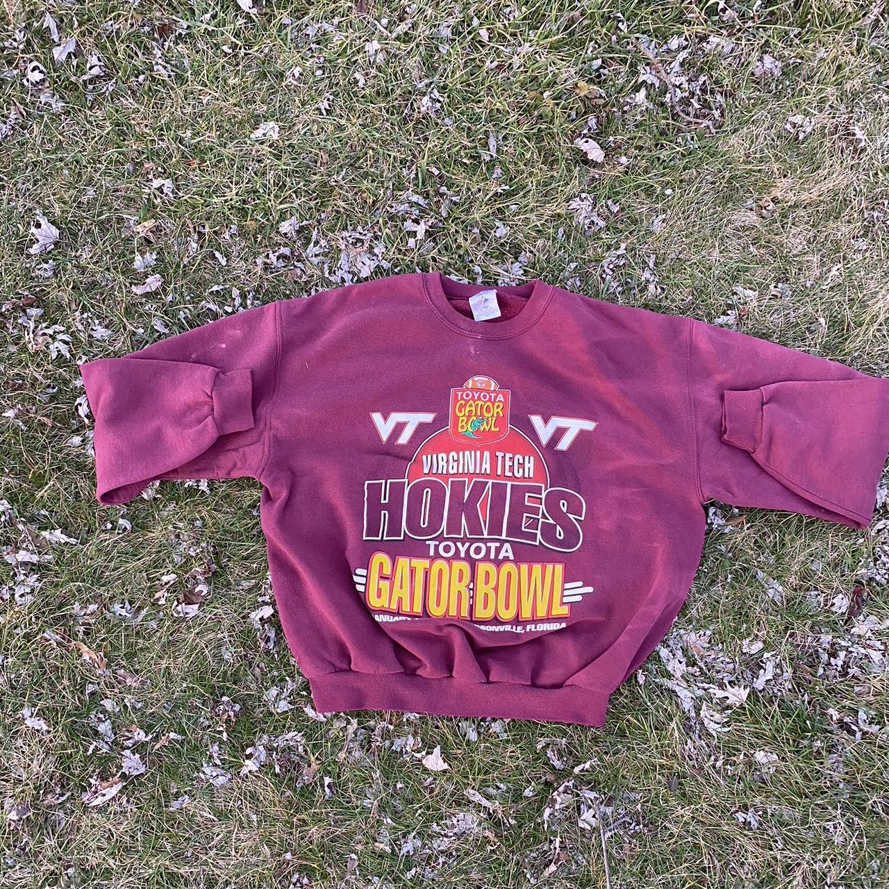 Jerzees Men's Burgundy Sweatshirt Depop