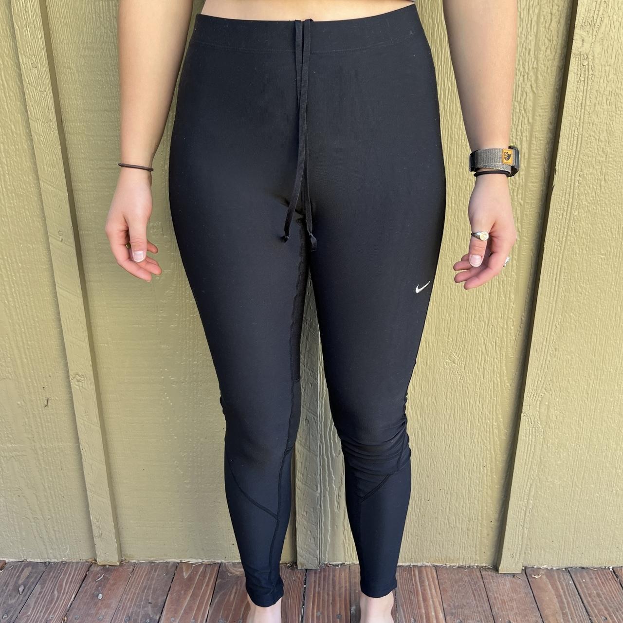 Nike fit base layer black leggings with a back - Depop