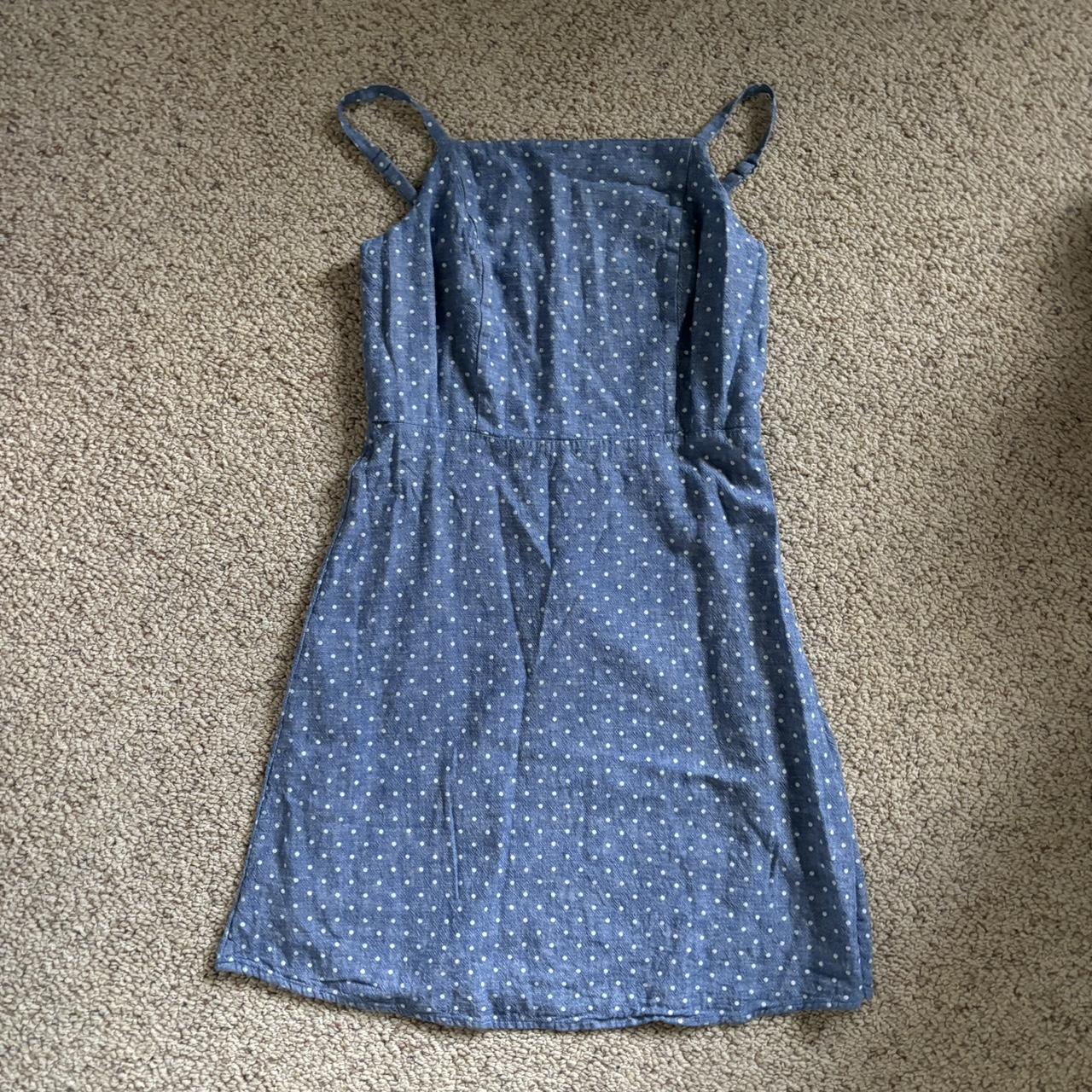 Old navy blue polka dot dress online