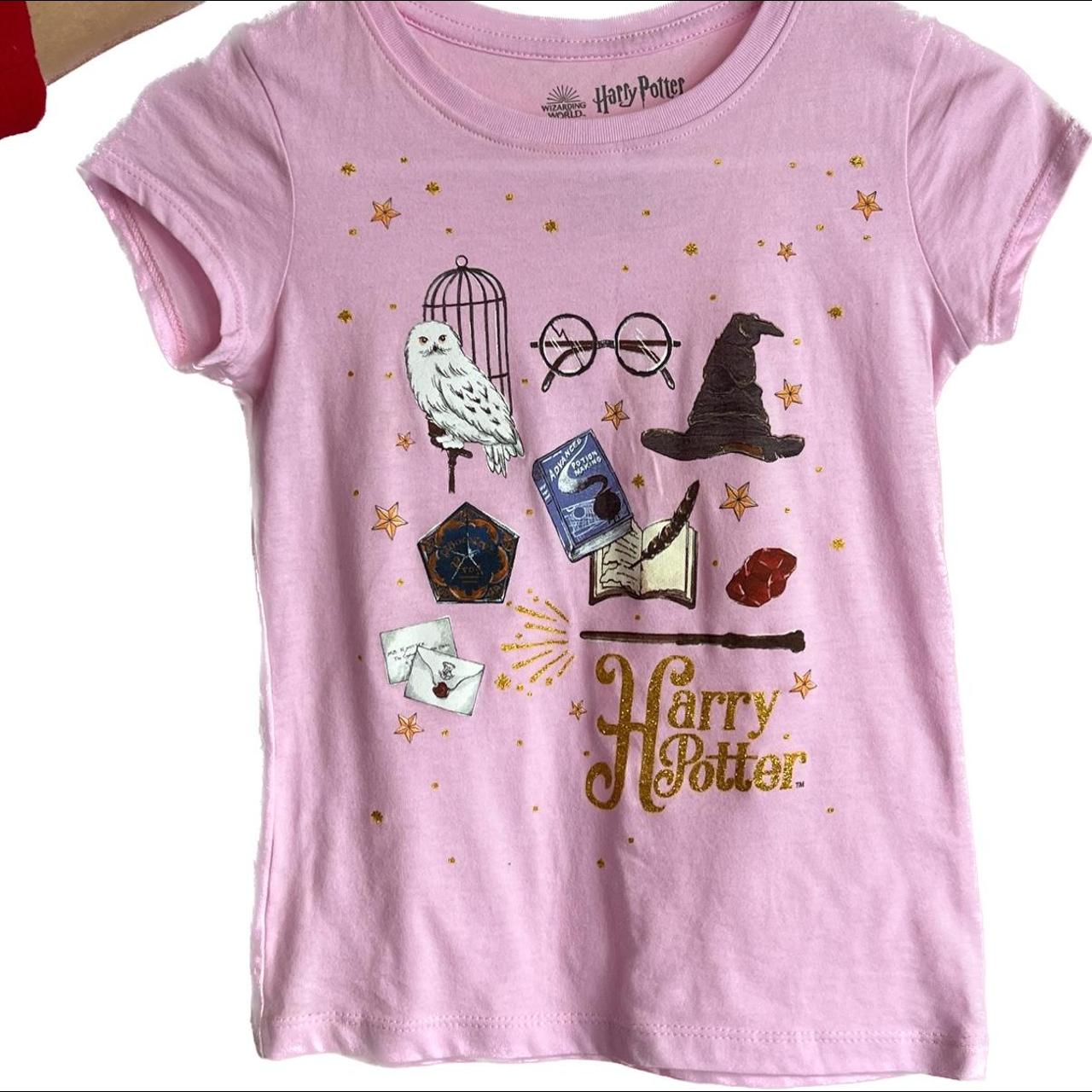 Harry Potter Women's Pink T-shirt | Depop