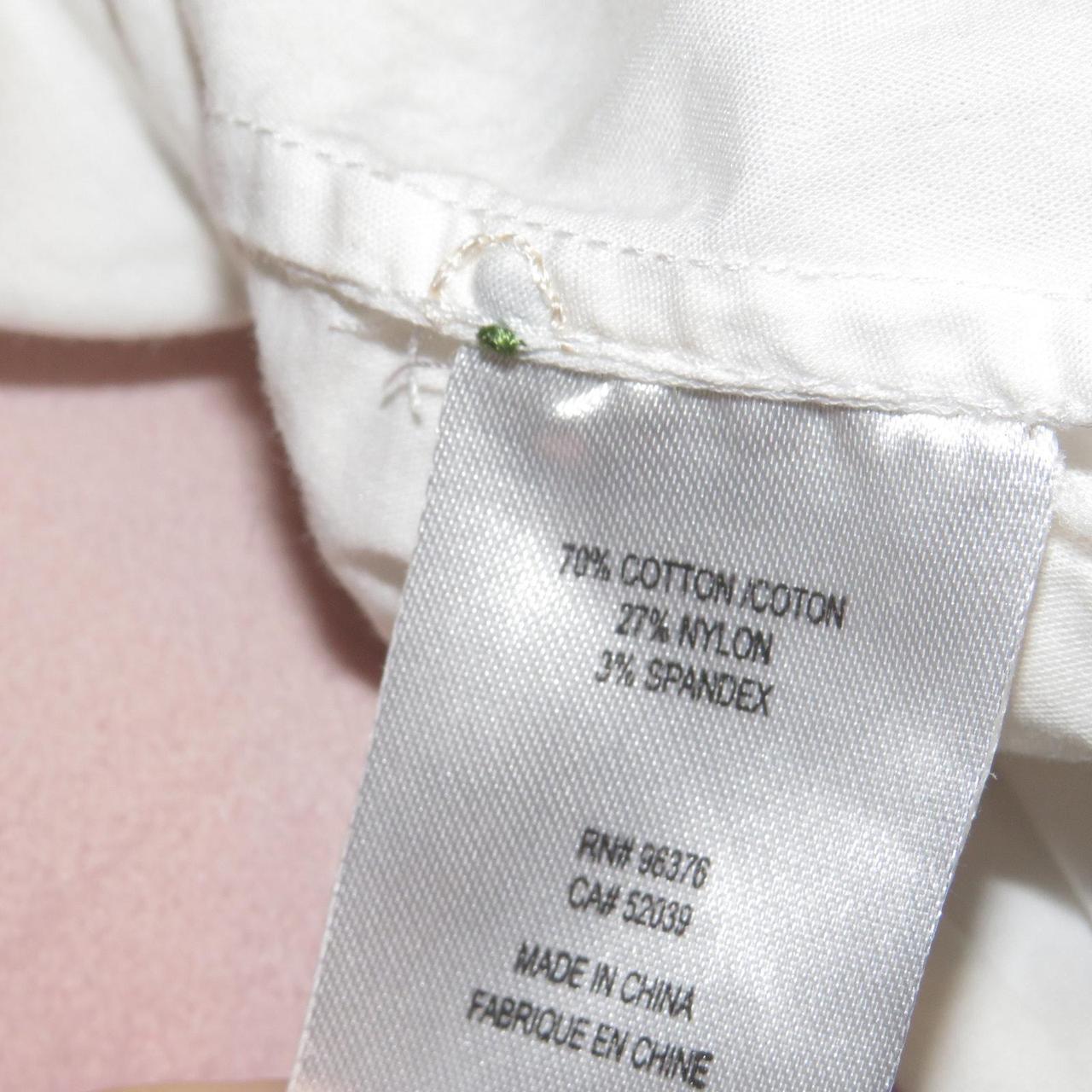 Source Unknown Women's Blouse - White/Green - S –… - image 8